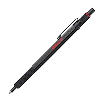 rOtring 600 Ballpoint Pen, Medium Point, Black Ink, Black Barrel, Refillable
