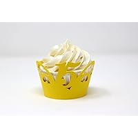 15 Cupcake Wrappers,12pcs (Yellow)