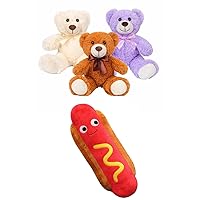 Food Hot Dog Plush Stuffed Pillow Teddy Bear Stuffed Animal,Cute Teddy Bear Plush Toys
