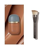 COVER FX Power Play Buildable Medium to Full Coverage Foundation, D2 + Custom Application Brush