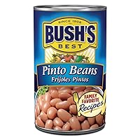 16 oz Canned Pinto Beans, Source of Plant Based Protein and Fiber, Low Fat, Gluten Free, Great For Soups, Salads and More, (Pack of 12)