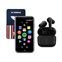 Palm Bundle Phone PVG100 (Unlocked Phone) 32GB Memory and 12MP Camera Buds Pro Wireless Bluetooth Earbuds + US Mobile SIM Card