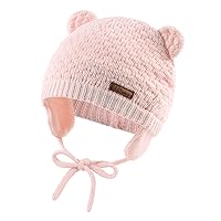 JANGANNSA Cute Knitted Boys Girls Christmas Beanie Warm Earflap Winter Hat Infant Toddler Baby Beanie 0-2Y