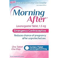 MORNING AFTER® Pill | Compare to Plan B | Emergency Contraceptive Levonorgestrel 1.5mg, 1 Tablet | Safe & Effective for Women of All Ages | Clinically Proven