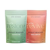 Spa Senses Shower Steamers Bundle - Eucalyptus and Orange, Grapefruit, Mint Aromatherapy - Valentines Day Gifts, Self Care, Birthday Gifts for Women and Men, Teacher Gifts, Stress Relief - USA Made