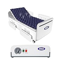 Alternating Air Pressure Mattress Pad-with Micro Air Holes & Sleep Mode-Bed Sore, Ulcer Prevention-Includes Hospital Bed Mattress Topper Sore Cushions & Ultra Quiet Pump-S34