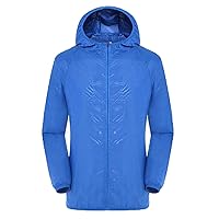 Women's Waterproof Rain Jackets Lightweight Raincoats Outdoor Biker Hiking Zipper Hooded Windbreaker Coat Thin Top