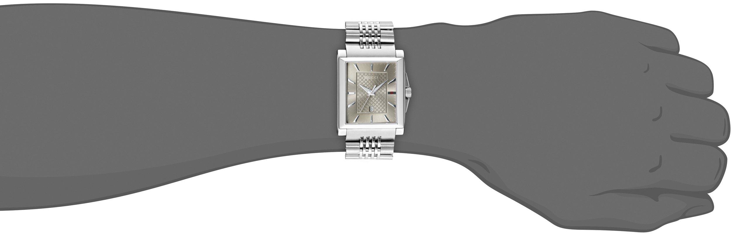 Gucci G-Timeless Rectangle Stainless Steel Men's Watch(Model:YA138402)