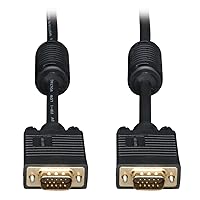 Tripp Lite VGA Coax Monitor Cable, High Resolution cable with RGB coax (HD15 M/M) 10-ft.(P502-010)