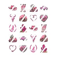 Western Cowgirl Nail Art Decals - Waterslide Nail Decals