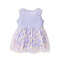 Rompers Purple Girl's Daisy Pompous Dress One Baby Suit Denim Romper Kids (Pink, 9-12 Months)