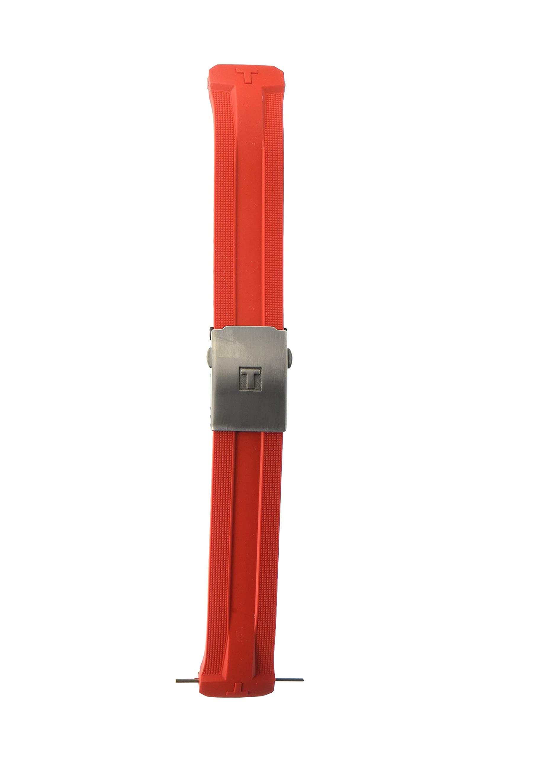 Tissot unisex-adult Silicone Watch Strap Red T603036455