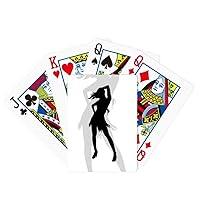 Hot Beautiful Woman Pose Outlines Poker Playing Magic Card Fun Board Game