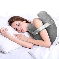 Shoulder Surgery Pillow, Super Soft Rotator Cuff Pillow for Sleeping, Relief from Shoulder Pain or Frozen Shoulder, for Post-Op Comfort, Arm & Shoulder Support & Healing(Charcoal Grey)