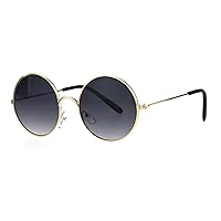 SA106 Kids Child Size Hippie Round Circle Lens Tie Dye Gradient Metal Sunglasses