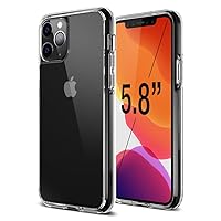 Trianium Clarium Series Designed for Apple iPhone 11 Pro (2019 5.8 Inch) TPU Cushion Clear Frame iPhone 11 Pro Case Protection and Hybrid Rigid Backing Cover - Clear