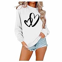 Womens Tshirts Casual Couples Gifts Crew Neck Long Sleeve Tops Going Out Soft Plus Size Tops for Women