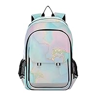 ALAZA Unicron Rainbow Marble Laptop Backpack Purse for Women Men Travel Bag Casual Daypack with Compartment & Multiple Pockets