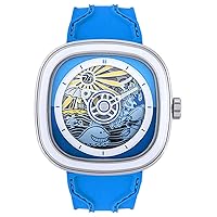 Men Quartz Watch with Stainless Steel Strap SF-T1/09, Blue