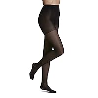SIGVARIS Women’s Style Sheer 780 Closed Toe Pantyhose 30-40mmHg - Black - Large Long