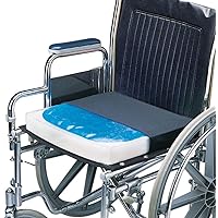 Skil-Care Gel-Foam Vinyl Cushion w/LSI Cover, 16”W x 16”D x 2.5”H - Additional Comfort for Wheelchair or Geri-Chair Patients, Wheelchair Cushions and Accessories, 751010