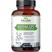  Alpha GPC Choline 600mg Capsules - Brain Support