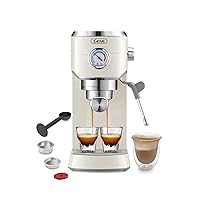 Gevi Espresso Machine 20 Bar, Professional Espresso Maker with Milk Frother Steam Wand, Compact Espresso Machines for Cappuccino, Latte, Commercial Espresso Machines & Coffee Makers, Gift for Mother