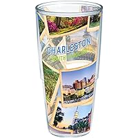 Tervis South Carolina - Charleston Made in USA Double Walled Insulated Tumbler Travel Cup Keeps Drinks Cold & Hot, 24oz - No Lid, Collage