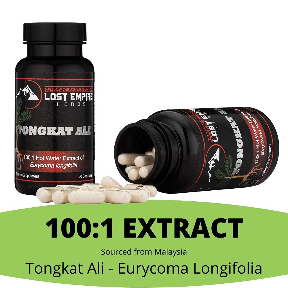 Mua Tongkat Ali Eurycoma Lonolia Capsules 1001 Water Soluble Extract Lost Empire 0075
