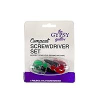 Gypsy Quilter Sewing Screwdriver Set Machine Aids, Varies