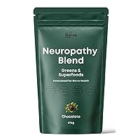 Neuropathy Greens Blend Nerve Relief, with R Alpha Lipoic Acid, to Help Reduce, Burning Numbness in Fingers, Hands, Toes, and feet, ALA, Lions Mane, Superfood Antioxidant Blend, 30 Daily Servings