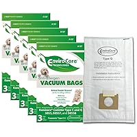 EnviroCare Replacement Allergen Vacuum Bags Designed to Fit Kenmore Canister Type C or Q 50555, 50558, 50557 and Panasonic Type C-5 15 pack