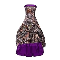 Camouflage Pick-ups Bridal Wedding Dresses Quinceanera Prom Dresses High Low