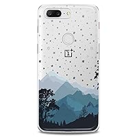 TPU Case Compatible for OnePlus 10T 9 Pro 8T 7T 6T N10 200 5G 5T 7 Pro Nord 2 Inspire Blue Mountains Pattern Flexible Silicone Slim fit Clear Forest Design Cute Cute Print Soft Lovely Nature