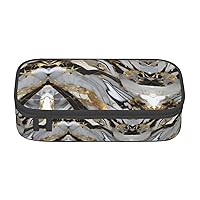 Big Capacity Pencil Case Pencil Pouch, Portable Pencil Bag, Pen Case Holder Box for Office-luxury Marble pattern