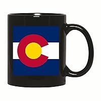 Colorado State Flag Gift for US Residents 11oz 15oz Black Coffee Mug