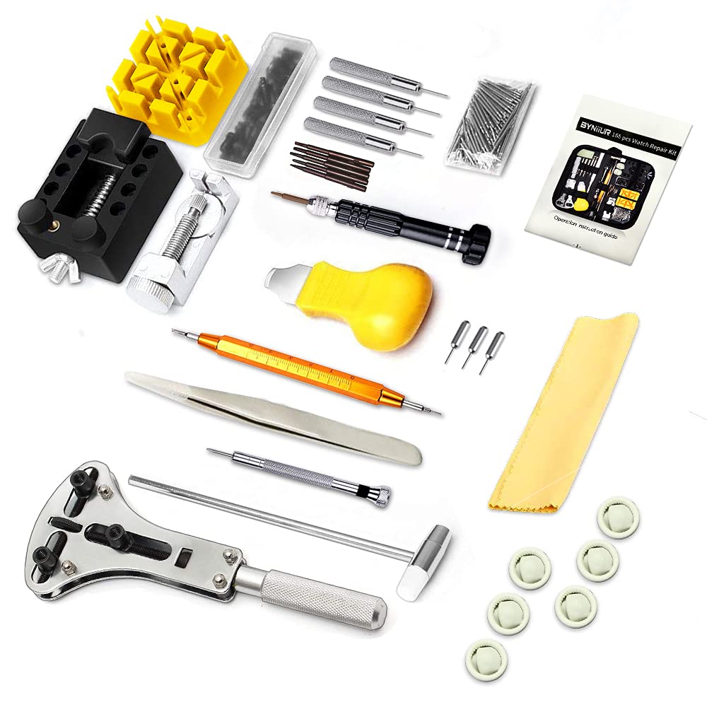 Watch Repair Kit, Watch Case Opener Spring Bar Tools, Watch Battery Replacement Tool Kit, Watch Back Case Remover and Watch Opener