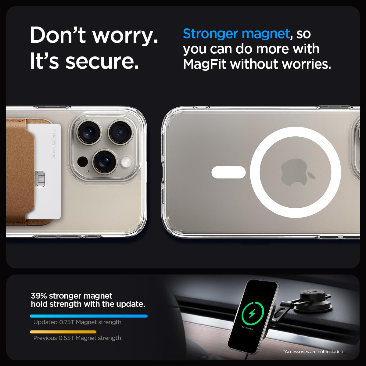 Spigen Magnetic Ultra Hybrid MagFit Designed for iPhone 15 Pro Max Case, [Anti-Yellowing] [Military-Grade Protection] Compatible with MagSafe (2023) - White
