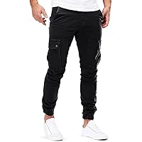 Fleece Lined Pants Men Sports Casual Jogging Trousers Lightweight Hiking Work Pants Outdoor Pant Utility Pants