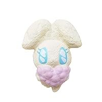 Harajuku Rabbit Cute Animal Slow Rising Squishy Toy (Pippi, White, Coconut Scented) for Birthday Gifts, Party Favors, Stress Balls, Play at Home & Relieve Stress with Kawaii Squishies for Kids