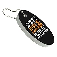 GRAPHICS & MORE I Told Myself I Should Stop Drinking Funny Floating Keychain Oval Foam Fishing Boat Buoy Key Float