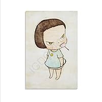 Yoshitomo Nara Dream Doll Cartoon Picture Cute Girl Dress Up Children's Room Art Poster (4) Canvas Painting Posters And Prints Wall Art Pictures for Living Room Bedroom Decor 08x12inch(20x30cm) Unfra