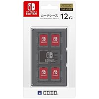 Nintendo Switch Compatible Card Case 12+2 for Nintendo Switch, Black