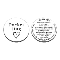 Christmas Valentines Gifts for Son from Mom Stocking Stuffers to My Son Xmas Gifts for Son Men from Mom Dad Wedding New Driver Gift for Boy Kids 16 18 21 Birthday Gifts for Teen Him Pocket Hug