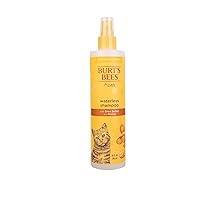 Burt's Bees for Pets Cat Natural Waterless Shampoo with Shea Butter and Honey | Cat Waterless Shampoo Spray | Easy to Use Cat Shampoo for Fresh Skin and Fur Without a Bath | Made in the USA, 10 Fl Oz