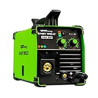 Forney Compact Portable Multi Process Easy Combo Weld 140 MP Welder in MIG/DC TIG and Stick Welding for Residential Use, Green