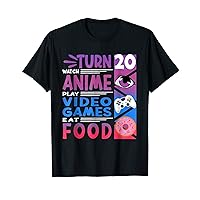 20Th Birthday Anime Gamer Food T-Shirt