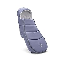Bugaboo Footmuff - All-Season Stroller Accessory Weatherproof Climate Control Removable and Reflective - Seaside Blue