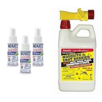 No Natz Botanical Bug Repellent (3-Pack) and Summit Mosquito and Gnat Barrier