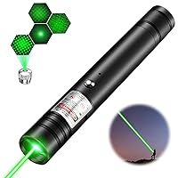 Green Laser Pointer High Power, Long Range Strong Green Laser Light Pointer  USB Rechargeable Lazer Pen for Presentations Teaching Astronomy Hunting